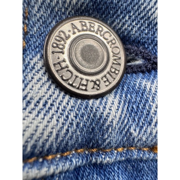 Abercrombie & Fitch Curve Love 90s Slim Straight Ultra High Rise Jeans 36x33 - Picture 5 of 9